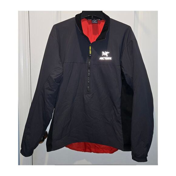 Arcteryx Atom LT Pullover RARE Gray outer Orange inside sz L - Picture 1 of 8